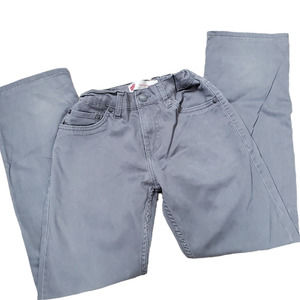 Levis Boys Pants Size 12 Grey Pockets 514 Straight